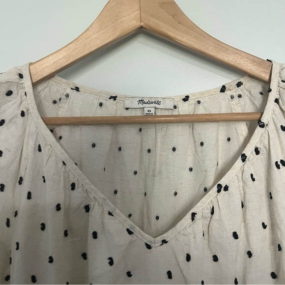 madewell polka dot tiered short dress size xs - Picture 7 of 9